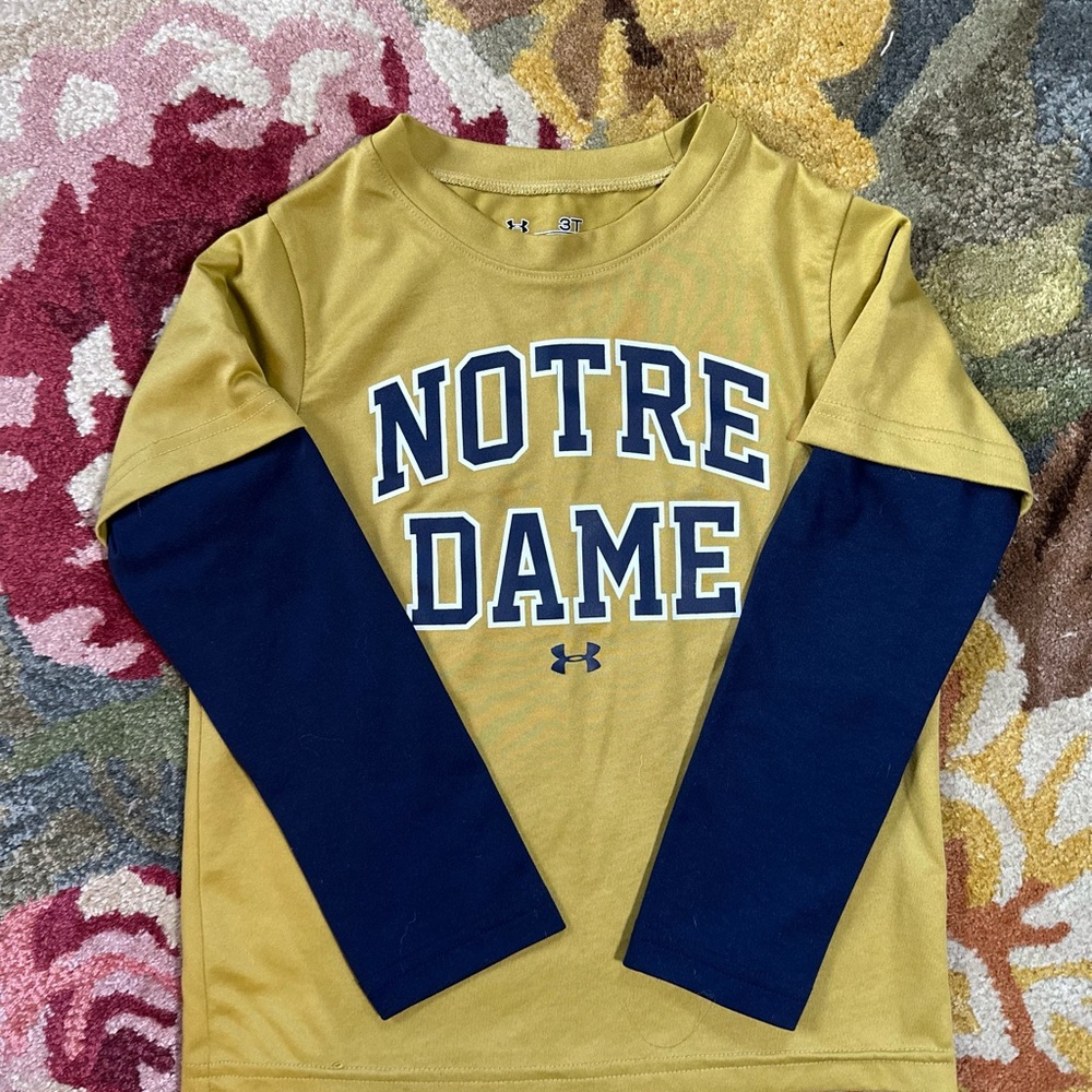 Under Armor Notre Dame long sleeve tee shirt.